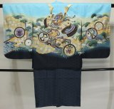 画像: 七五三5歳着物袴15点セット 水色