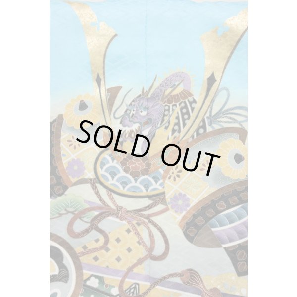 画像2: 七五三5歳着物袴15点セット 水色 (2)