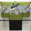 画像1: 七五三5歳着物袴15点セット 鶯色 (1)