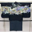 画像1: 七五三5歳着物袴15点セット 紺 (1)