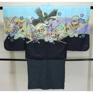 画像: 七五三5歳着物袴15点セット 水色