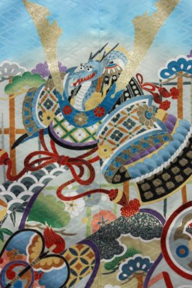 画像: 七五三5歳着物袴15点セット 水色