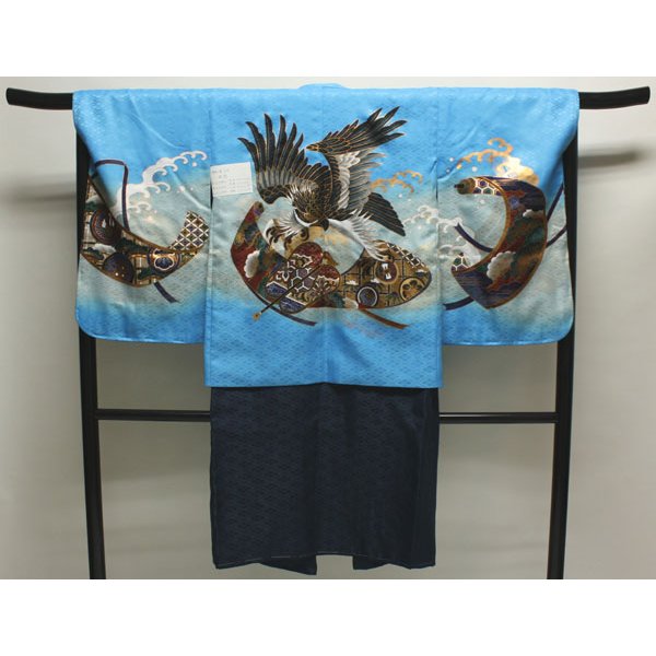 画像1: 七五三5歳着物袴11点セット (1)