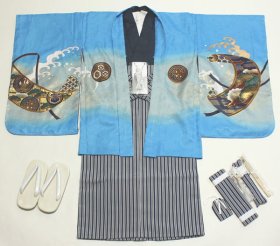 画像: 七五三5歳着物袴11点セット