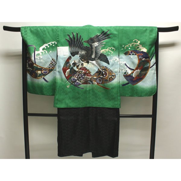 画像1: 七五三5歳着物袴11点セット (1)