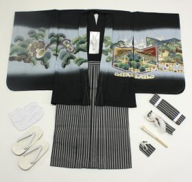 画像: 七五三5歳着物袴11点セット