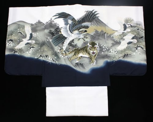 画像1: 七五三5歳着物袴11点セット (1)