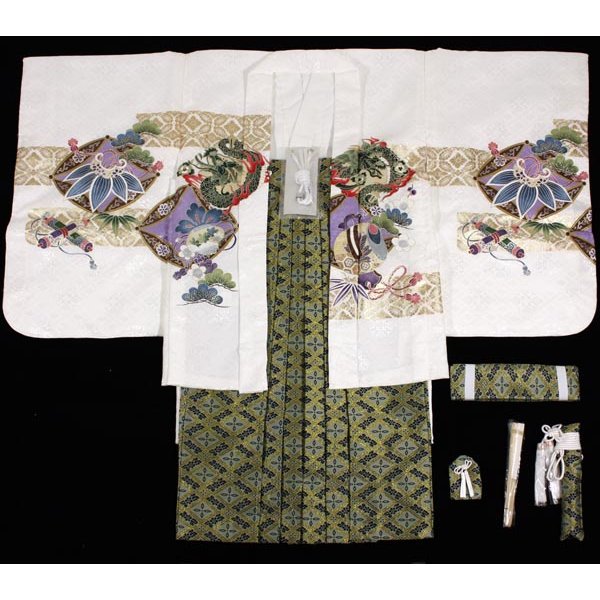 画像4: 七五三男の子5歳着物袴11点セット合繊 (4)