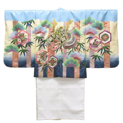 画像1: 七五三5歳着物袴11点セット (1)