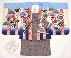 画像: 七五三5歳着物袴11点セット