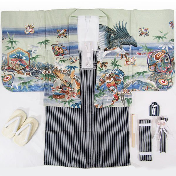 画像2: 七五三3歳着物袴11点セット (2)