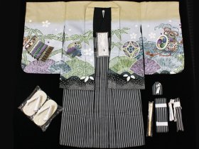 画像: 七五三3歳着物袴11点セット
