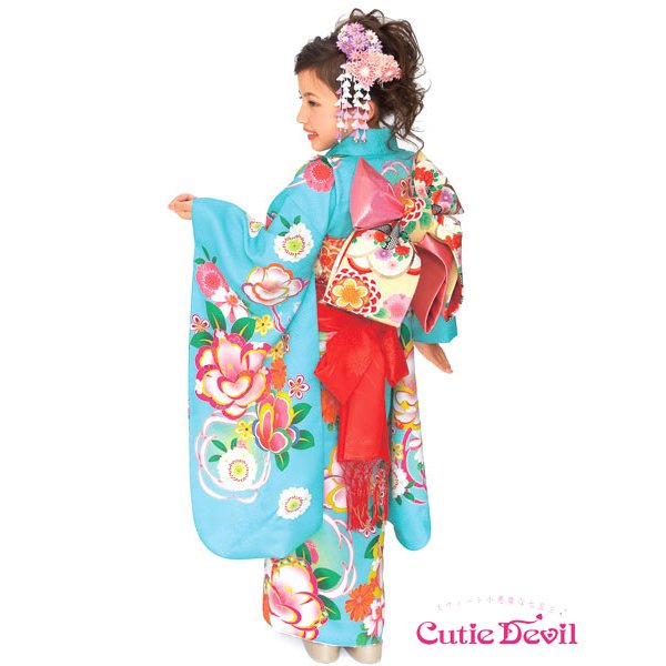 画像3: 七五三女の子着物7歳22点セット キューティーデビル (3)