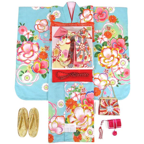 画像4: 七五三女の子着物7歳22点セット キューティーデビル (4)