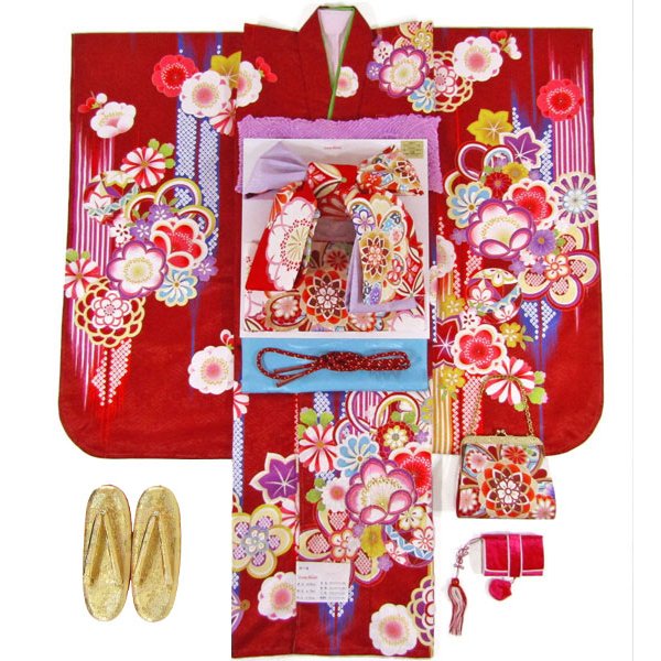 画像4: 七五三女の子着物7歳22点セット キューティーデビル (4)