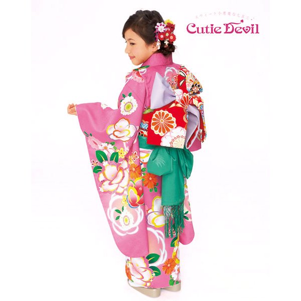 画像3: 七五三女の子着物7歳22点セット キューティーデビル (3)