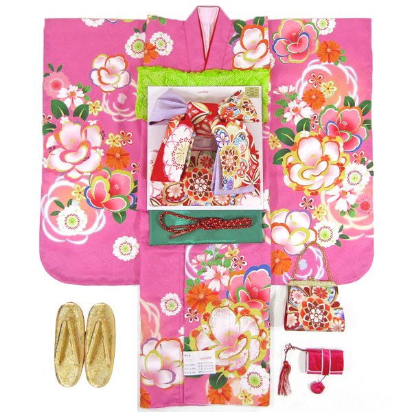 画像4: 七五三女の子着物7歳22点セット キューティーデビル (4)