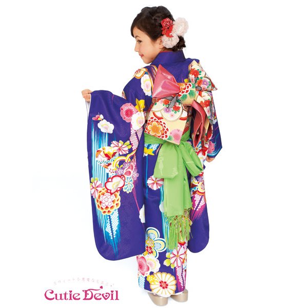 画像3: 七五三女の子着物7歳22点セット キューティーデビル (3)