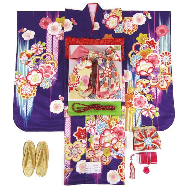 画像4: 七五三女の子着物7歳22点セット キューティーデビル (4)