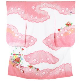 画像: 七五三女の子7歳着物20点セット合繊