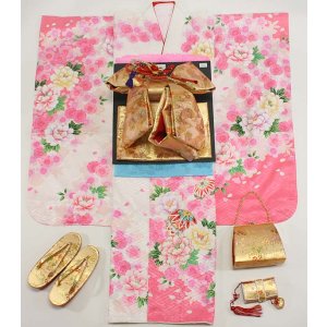 画像: 七五三女の子7歳着物20点セット正絹