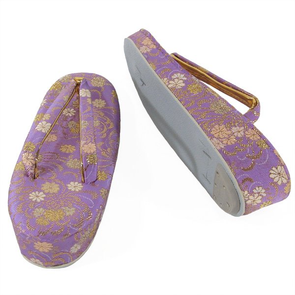 画像2: 七五三 ７歳草履(21cm)薄紫 (2)