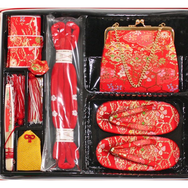 画像1: 七五三箱セコ７点セット3歳用 (1)