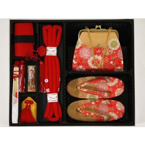 画像: 七五三高級箱セコ７点セット3歳用(草履18cm)