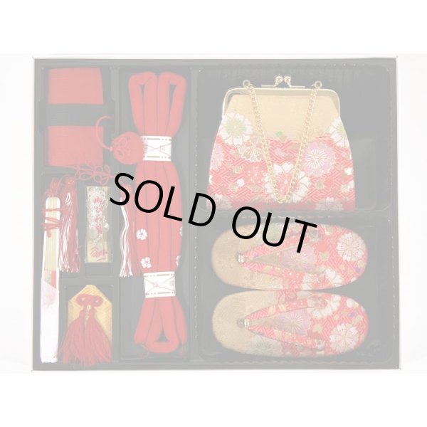 画像1: 七五三高級箱セコ７点セット3歳用(草履16.5cm) (1)