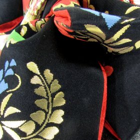 画像: 七五三 ３歳用正絹結び帯（作り帯）小寸