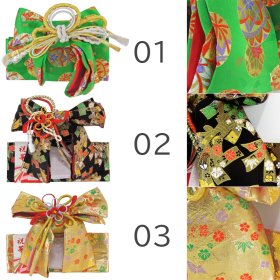 画像: 七五三 3歳用結び帯(作り帯)小寸