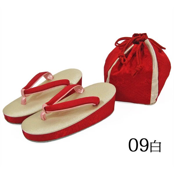 画像10: 七五三 正絹草履(18cm)・巾着セット (10)