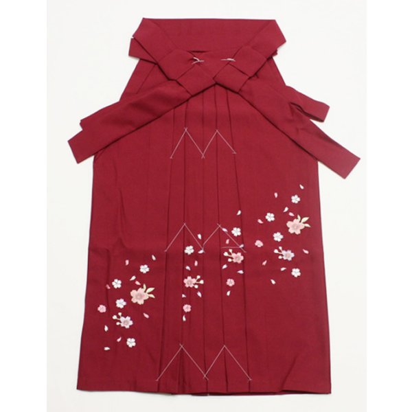 画像1: 七五三3歳用刺繍入り女児袴 (1)