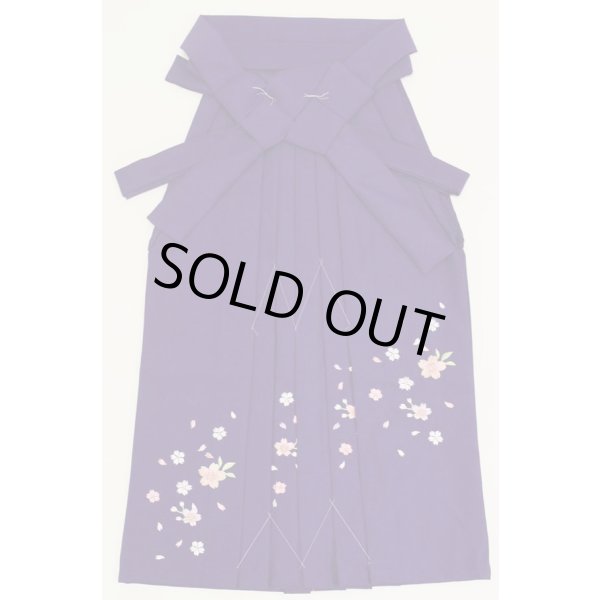 画像1: 七五三７歳用刺繍入り女児袴 (1)