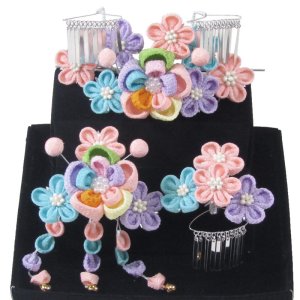 画像: 女の子七五三髪飾り