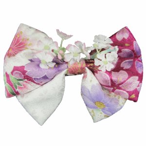 画像: 七五三和柄リボン髪飾り