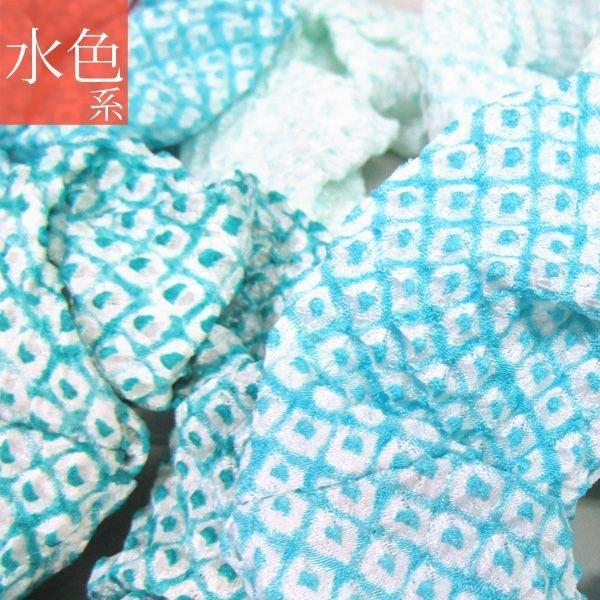 画像7: 日本製正絹絞りシュシュ (7)