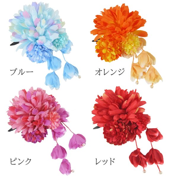画像2: 造花クリップ髪飾り (2)