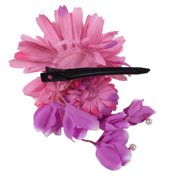 画像3: 造花クリップ髪飾り (3)