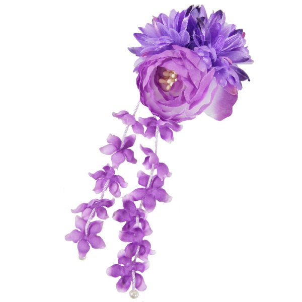 画像7: 造花ラナンキュラス髪飾り (7)