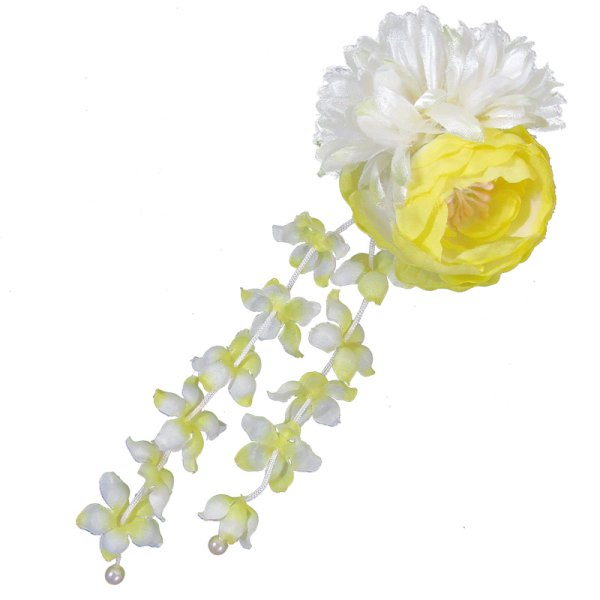 画像8: 造花ラナンキュラス髪飾り (8)