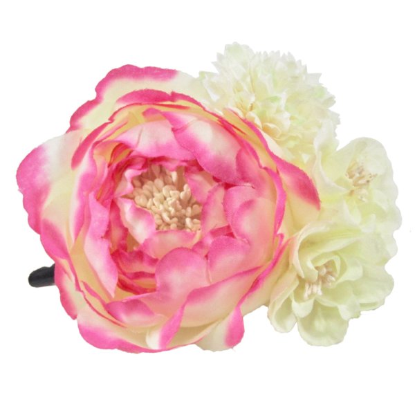 画像11: 造花ラナンキュラス髪飾り (11)