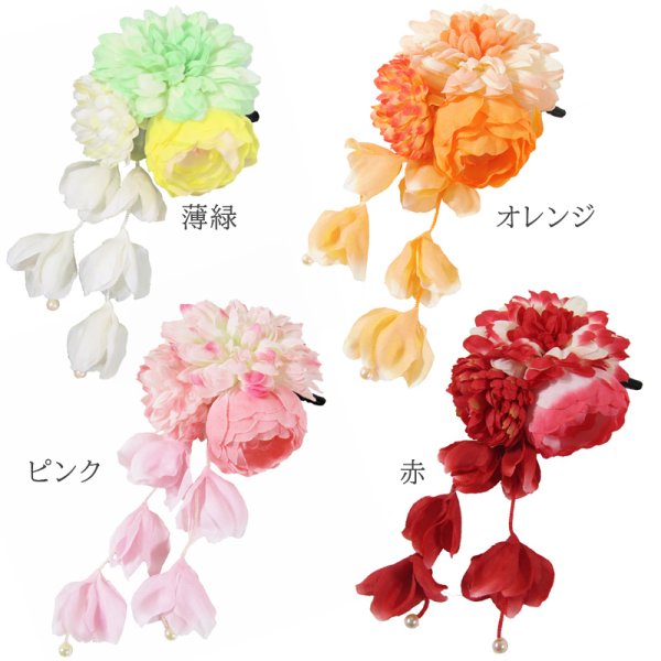 画像2: 造花クリップ髪飾り (2)
