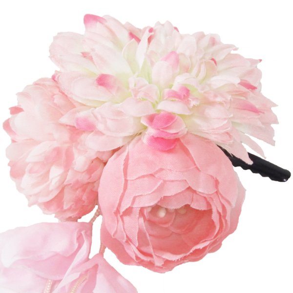 画像7: 造花クリップ髪飾り (7)