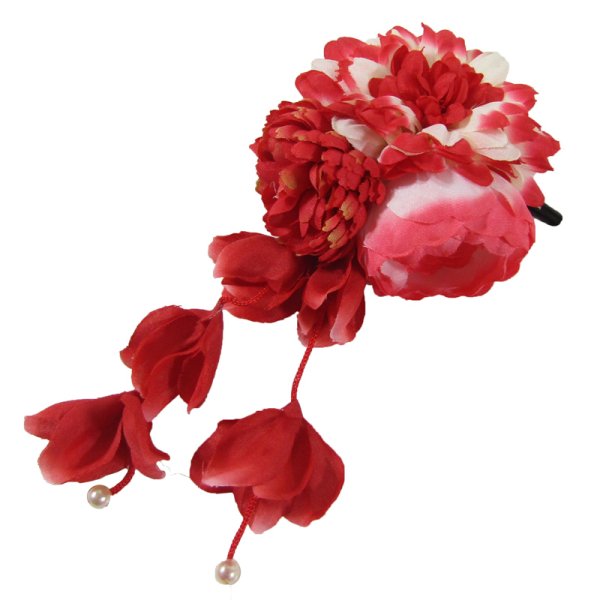 画像8: 造花クリップ髪飾り (8)