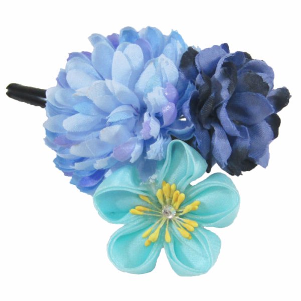 画像4: つまみ細工付き髪飾り (4)