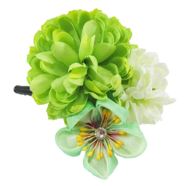 画像5: つまみ細工付き髪飾り (5)