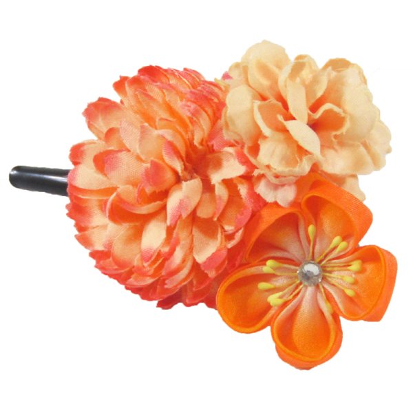 画像7: つまみ細工付き髪飾り (7)