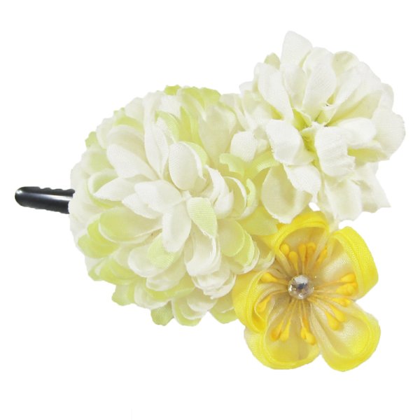 画像11: つまみ細工付き髪飾り (11)