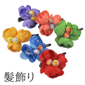 画像: ラナンキュラス髪飾り